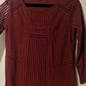 Lucky Brand 3/4 sleeve top